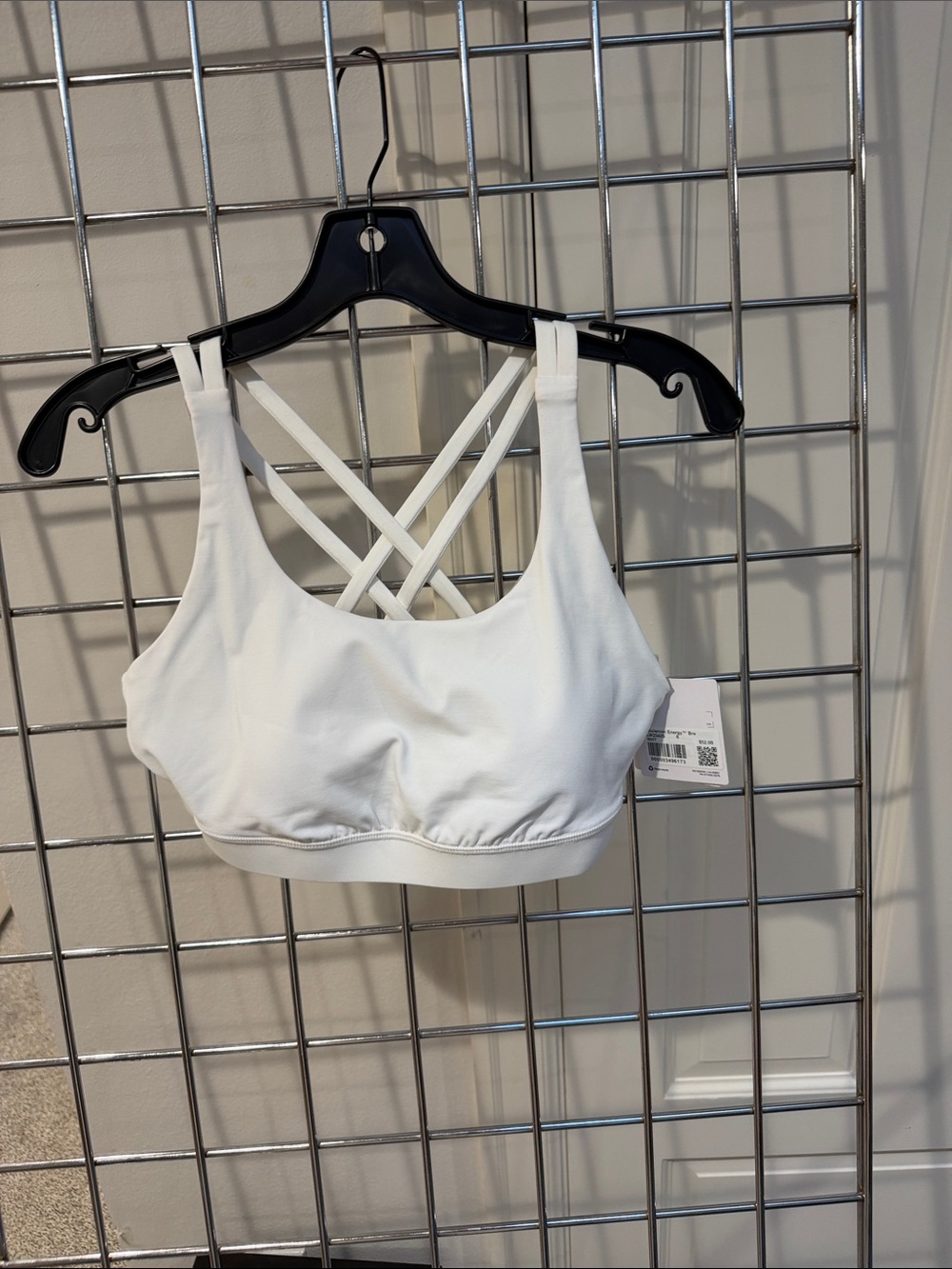 lululemon athletica White Strappy Crisscross Sports Bra